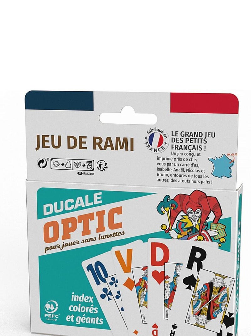 Ducale Jeu de cartes Grimaud Junior Rami - 2 jeux de 54 cartes - Marque GPTOYS pas cher