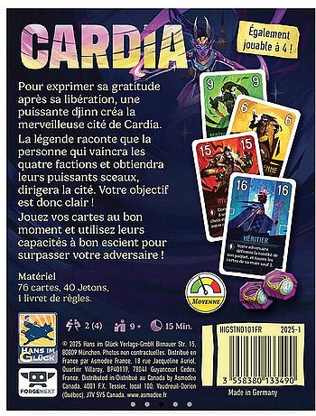 Duel pour Cardia - jeu de bataille strategique