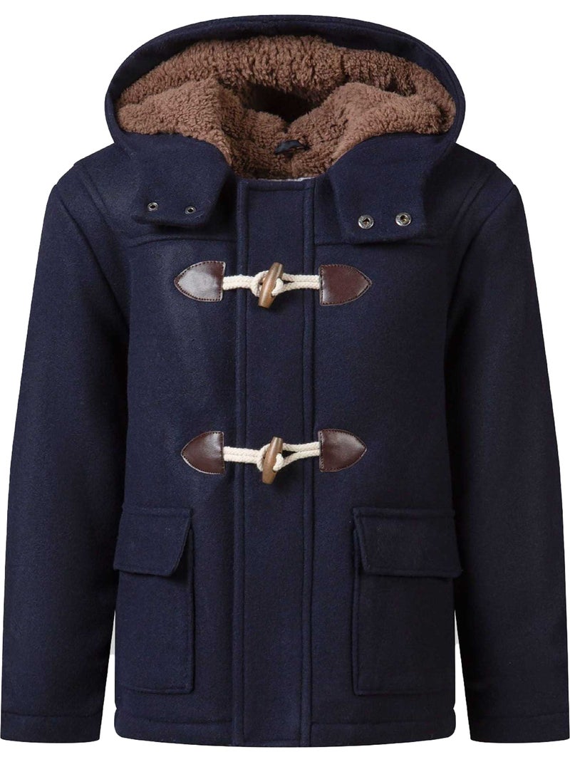 Duffle-coat motif/style uni - minoti Bleu - Kiabi
