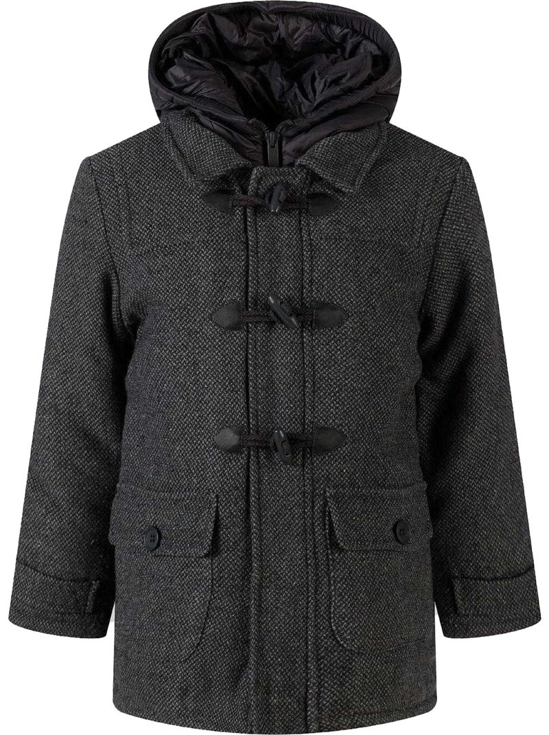 Duffle-coat motif/style uni - minoti Gris - Kiabi