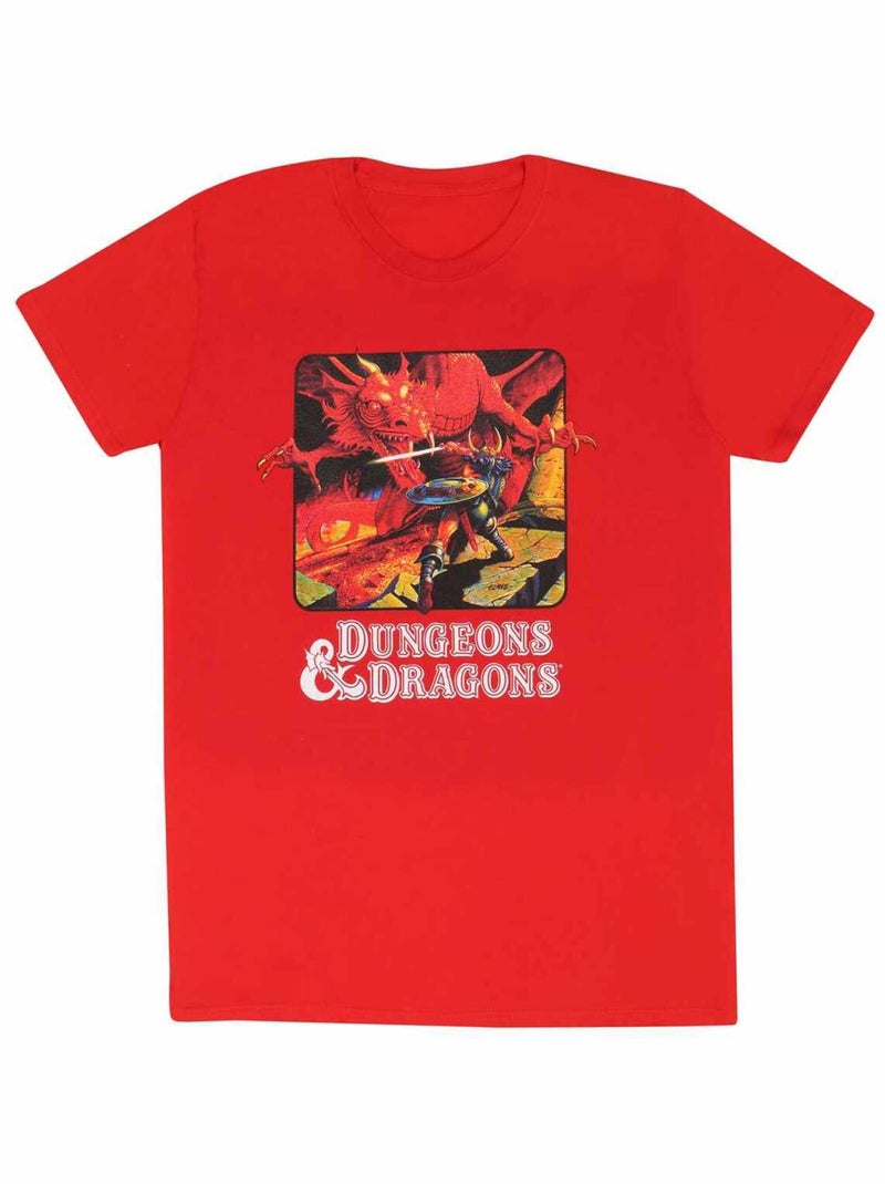 Dungeons & Dragons - T-shirt Rouge - Kiabi