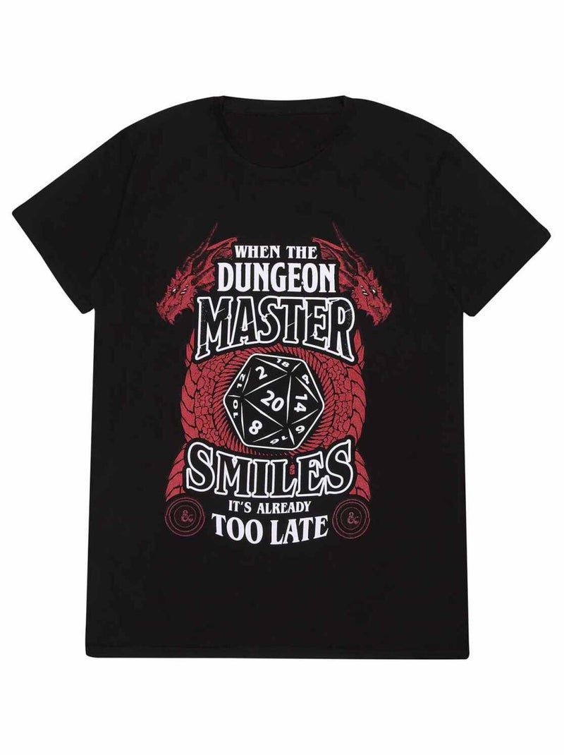Dungeons & Dragons - T-shirt WHEN THE DUNGEON MASTER SMILES Noir - Kiabi