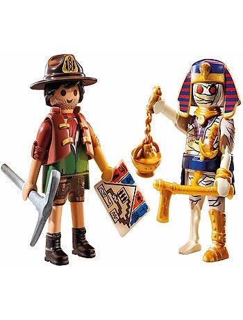 Duo : Chasseur de trésors, momie et accessoires