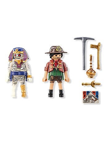 Duo : Chasseur de trésors, momie et accessoires