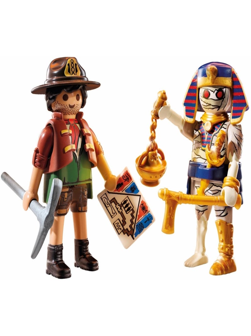Duo : Chasseur de trésors, momie et accessoires N/A - Kiabi