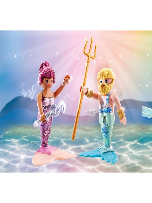 Duo : Couple de sirène et triton avec sceptre et trident - Kiabi