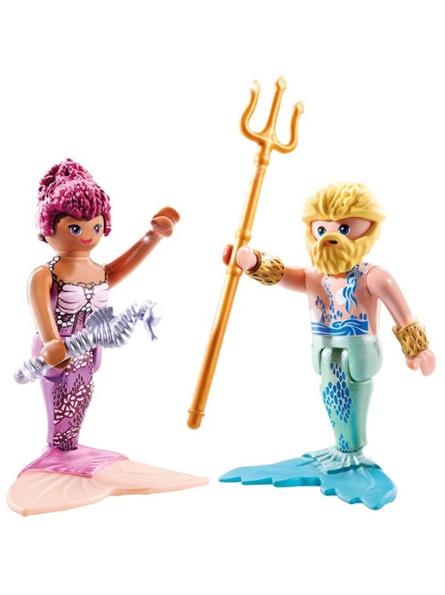 Duo : Couple de sirène et triton avec sceptre et trident - Kiabi