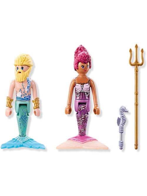 Duo : Couple de sirène et triton avec sceptre et trident - Kiabi