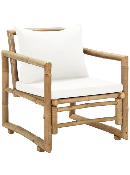 Duo de chaises de jardin en bambou - Kiabi