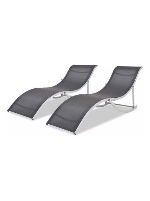 Duo de chaises longues pliantes - Kiabi