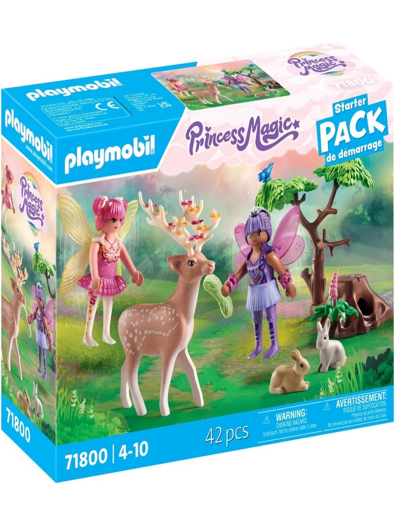 Duo de fées avec animaux de la forêt enchantée N/A - Kiabi