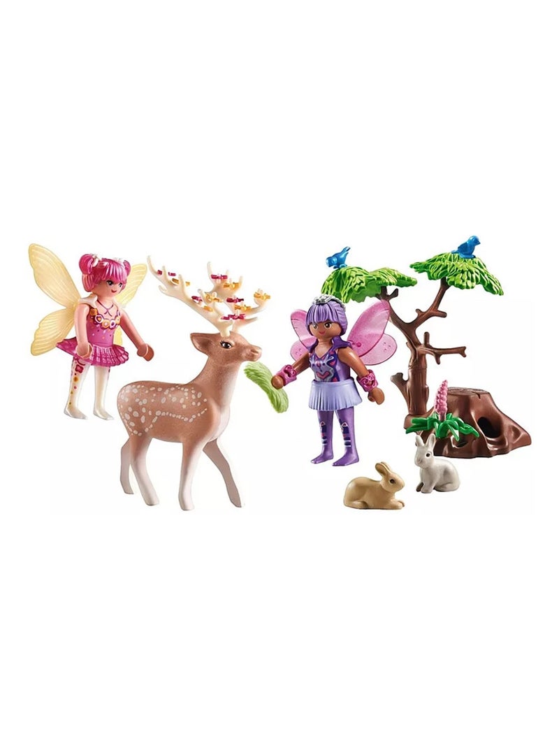 Duo de fées avec animaux de la forêt enchantée N/A - Kiabi
