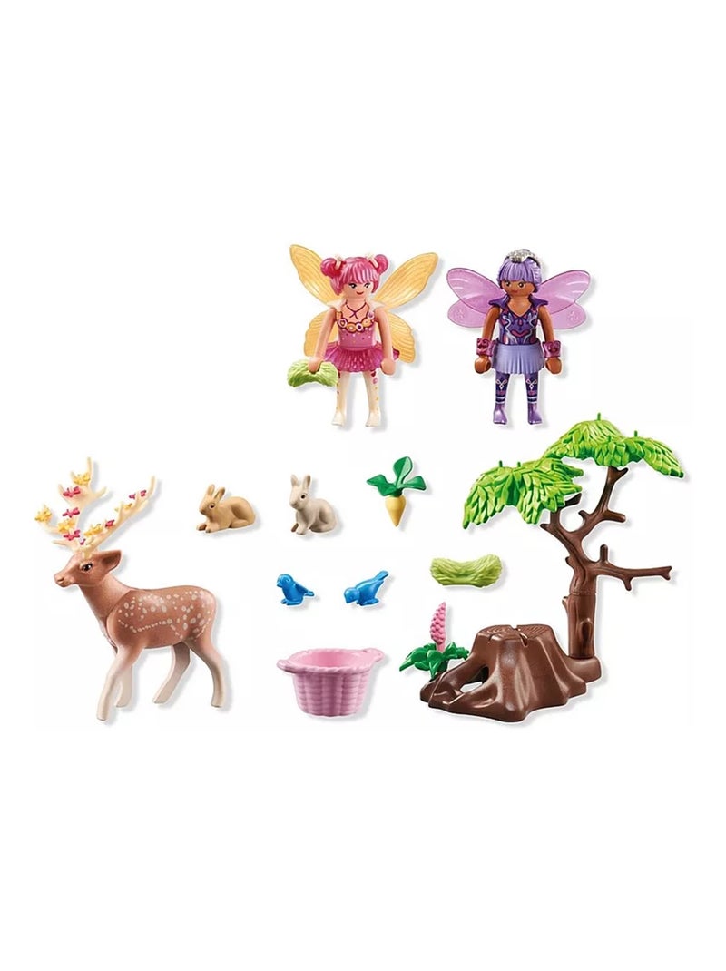 Duo de fées avec animaux de la forêt enchantée N/A - Kiabi