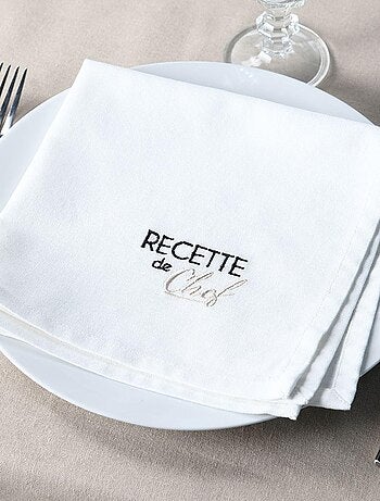 Duo de serviettes de tables bicolores