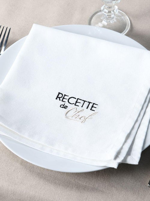 Duo de serviettes de tables bicolores - Kiabi