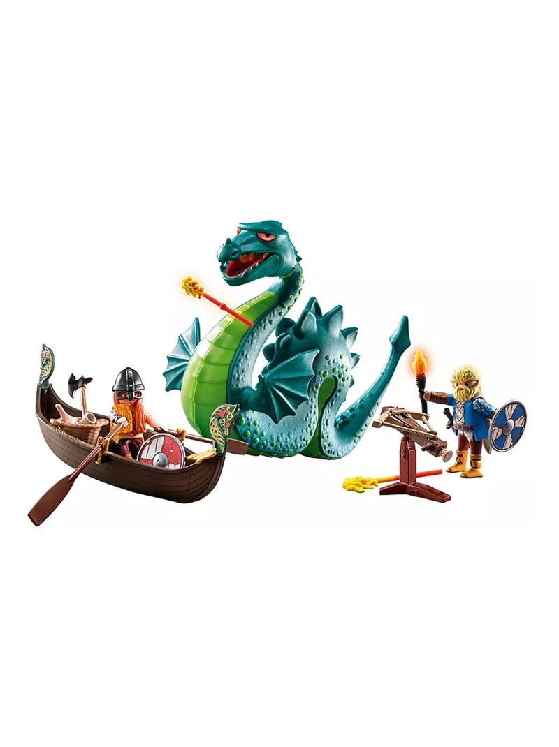 Duo de Vikings, barque, canon et monstre marin N/A - Kiabi