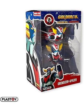 Duo figurines - plastoy - goldorak spacer et goldorak - pvc - 7 cm