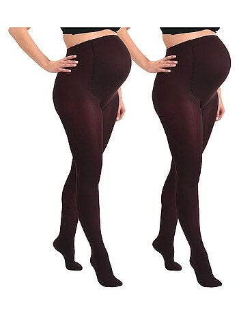 Duo Pack Collants de grossesse opaques confortables 60den - Kiabi
