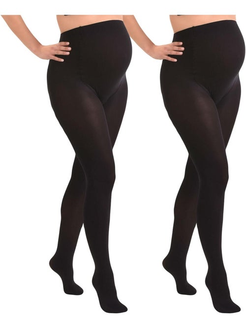 Duo Pack Collants de grossesse opaques confortables 60den - Kiabi