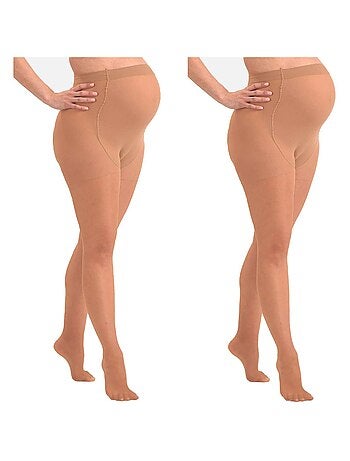 Duo Pack Collants de grossesse transparant confortables 20den