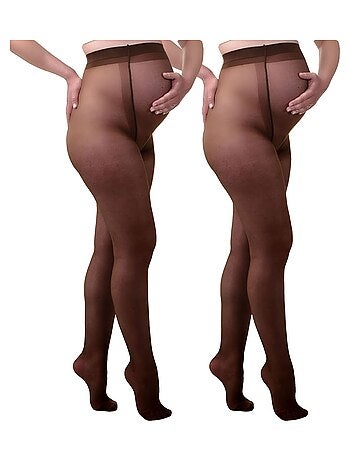 Duo Pack Collants de grossesse transparant confortables 20den