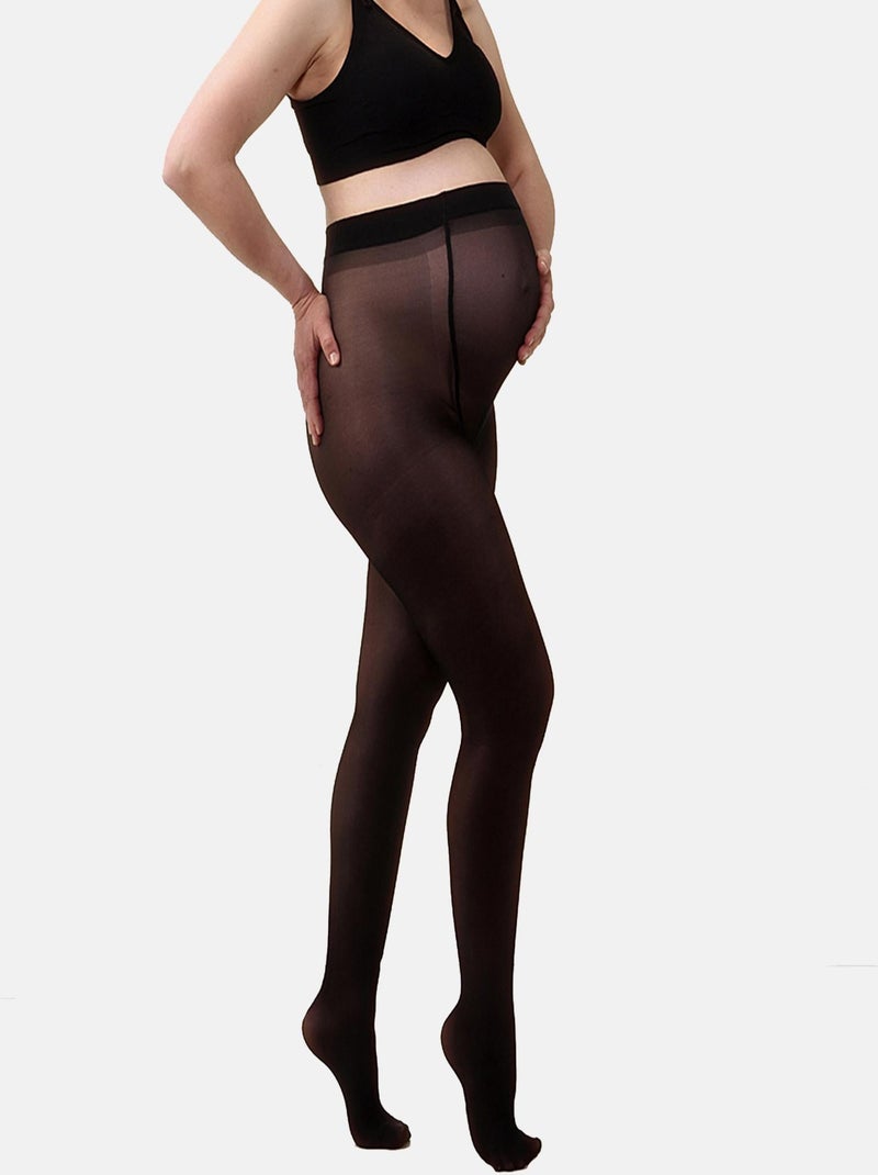 Duo Pack Collants de grossesse transparant magique 40den Noir - Kiabi