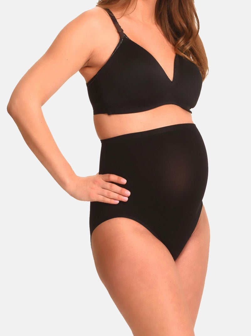 Duo Pack Culotte de grossesse sans coutures  (Mamsy) Noir - Kiabi