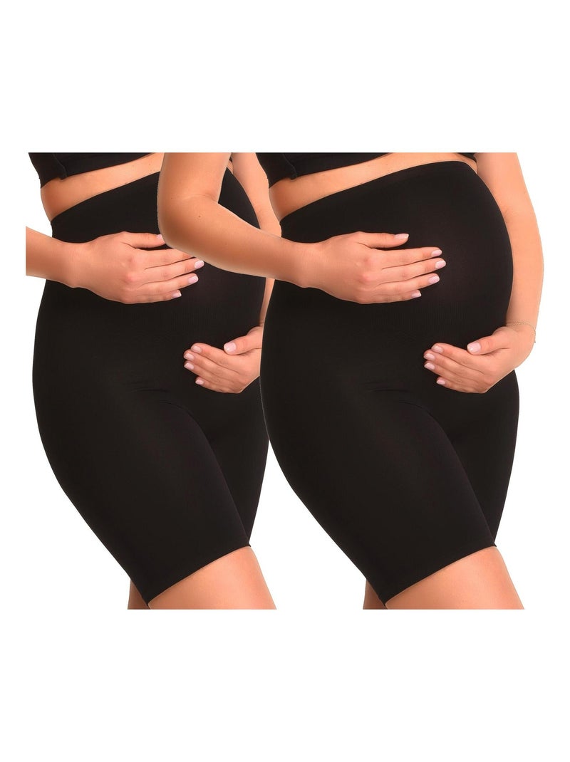 Duo Pack Panty de grossesse sans coutures  (Mamsy) Noir - Kiabi