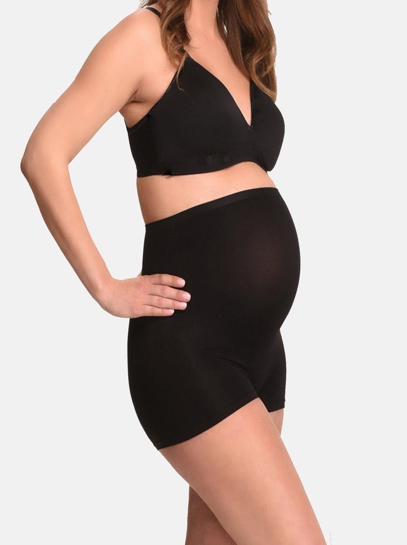 Duo Pack Shorty de grossesse sans coutures  (Mamsy) Noir - Kiabi