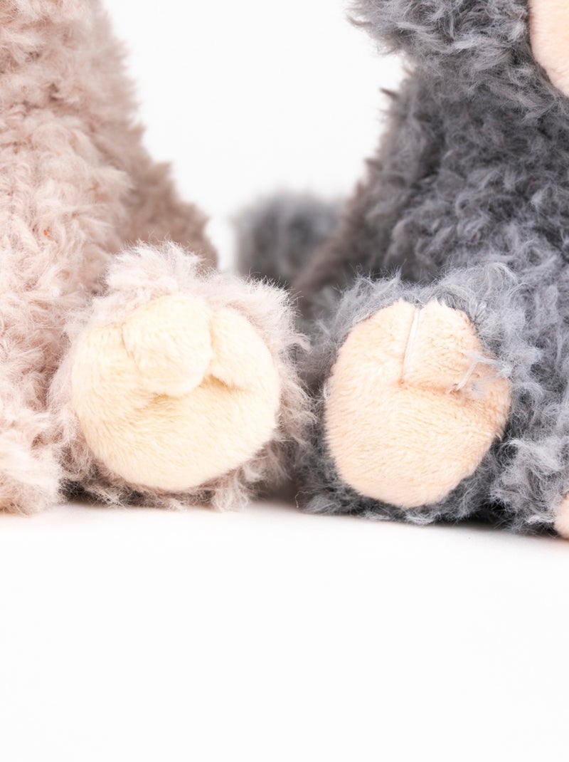 Duo peluches chats Romy 15 cm Beige - Kiabi