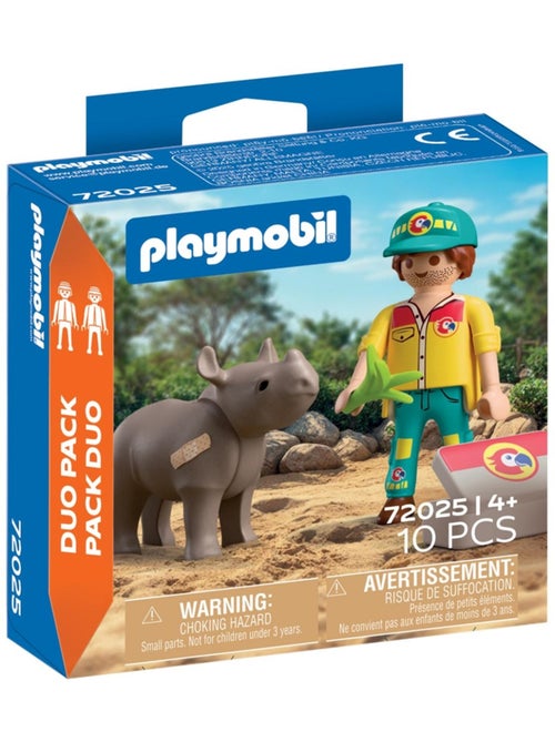 DuoPack Soigneur et rhinocéros - Kiabi