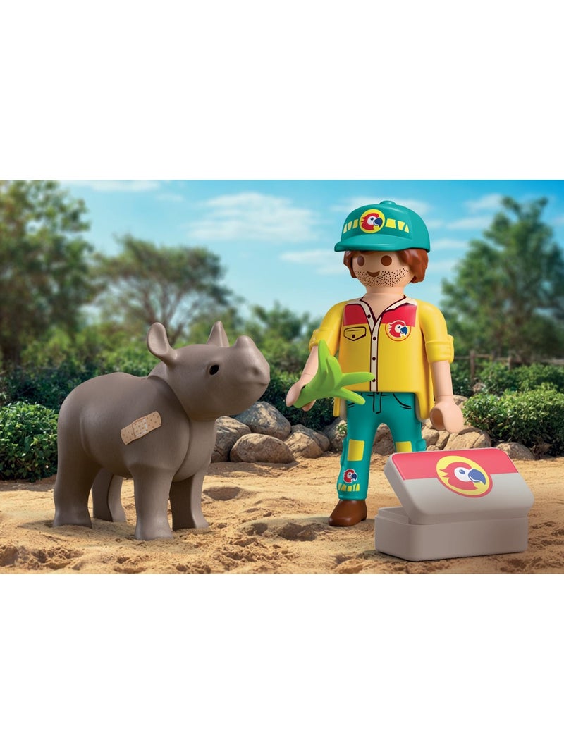 DuoPack Soigneur et rhinocéros N/A - Kiabi