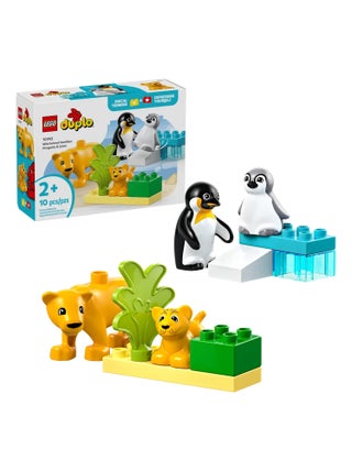 Duplo Familles d'animaux sauvages : pingouins et lions