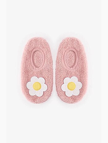 E pretty flower chaussettes-pantoufles penti