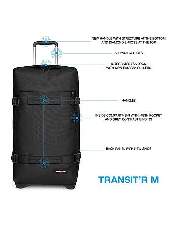 Eastpak Sac de voyage 2 roulettes Transit'R M