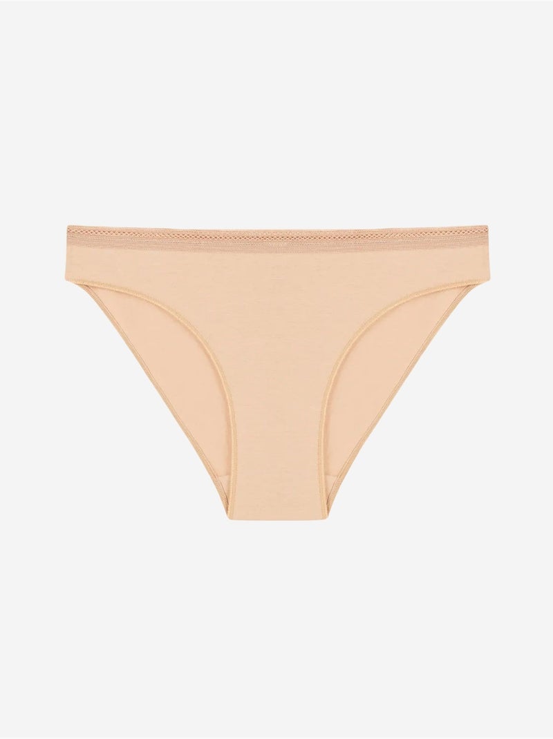 Easy coton trim slip penti Beige argile - Kiabi