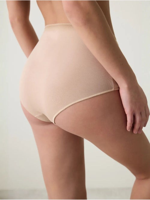Easy cotton trim highwaist optic slip penti - Kiabi