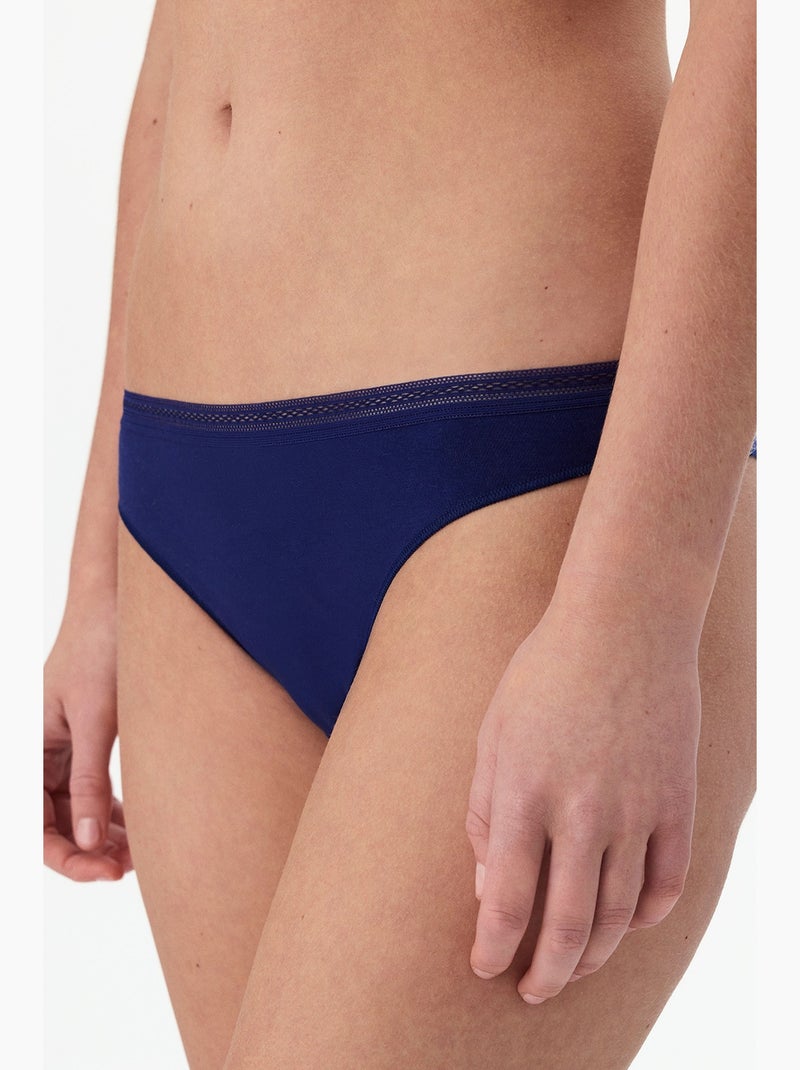 Easy culotte brésilienne en coton penti Bleu marine - Kiabi