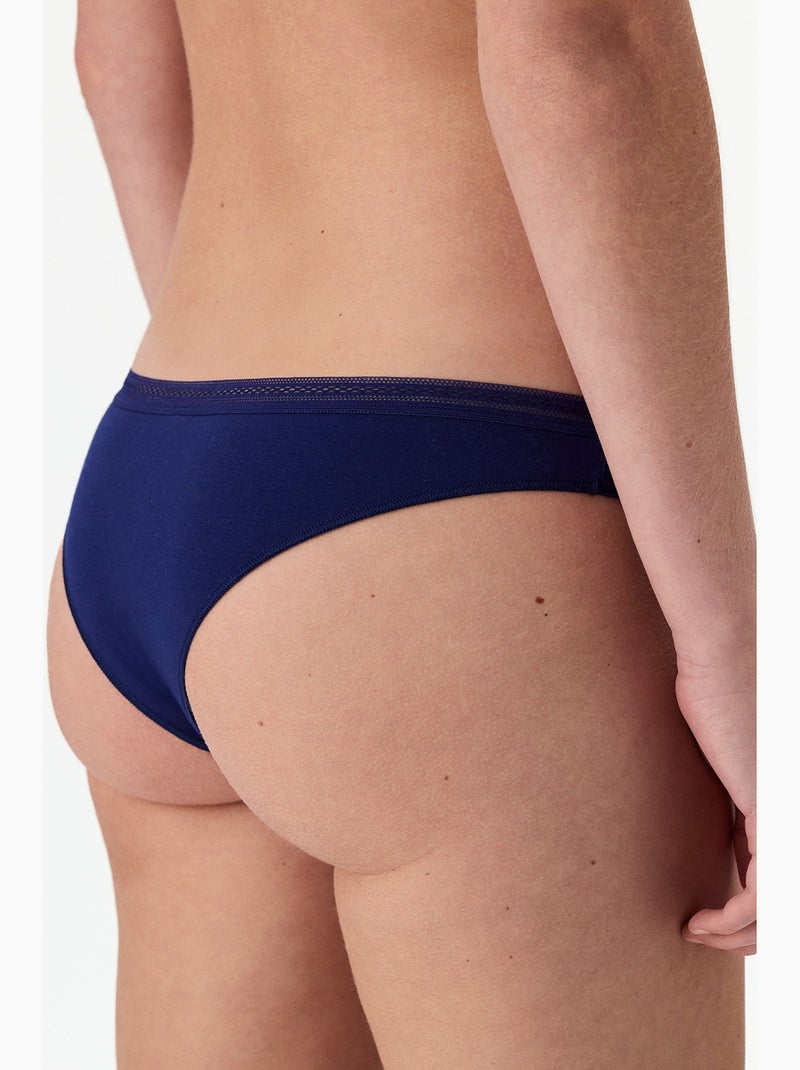 Easy culotte brésilienne en coton penti Bleu marine - Kiabi