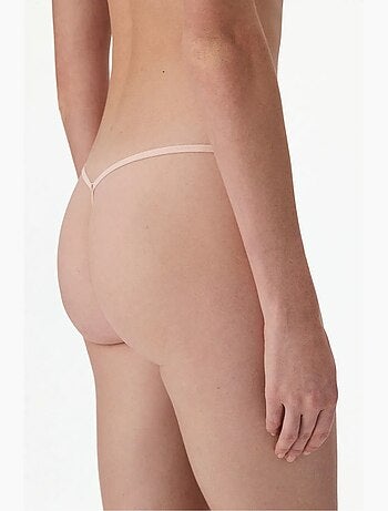 Easy dentelle col v fleuri string penti