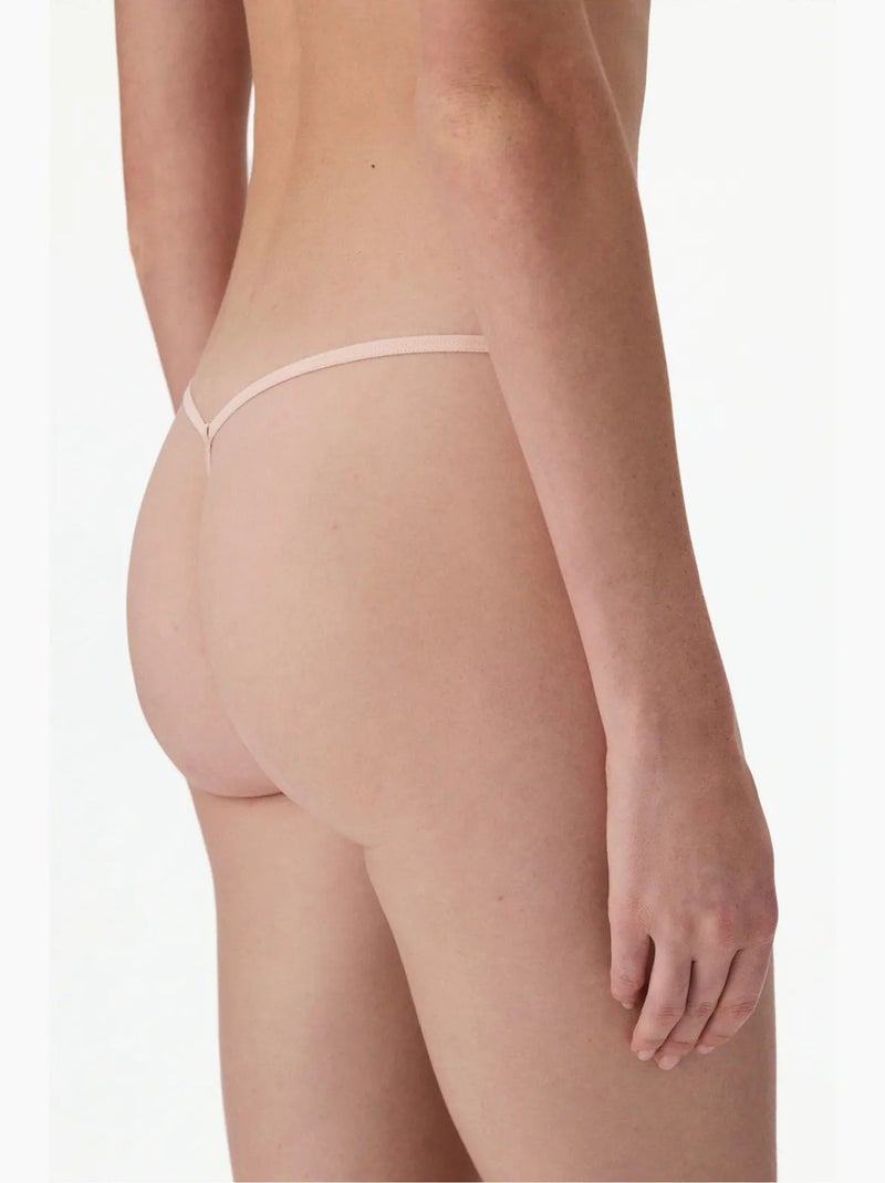 Easy dentelle col v fleuri string penti Rose clair - Kiabi