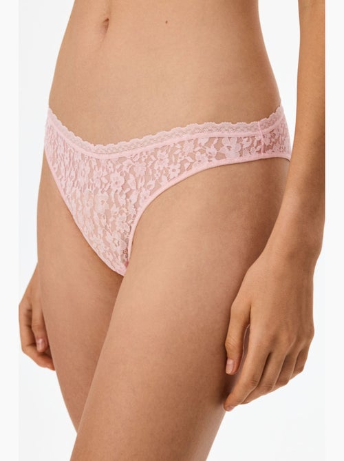 Easy slip brésilien fleuri à découpe en v penti - Kiabi Easy slip brésilien fleuri à découpe en v penti - Kiabi
