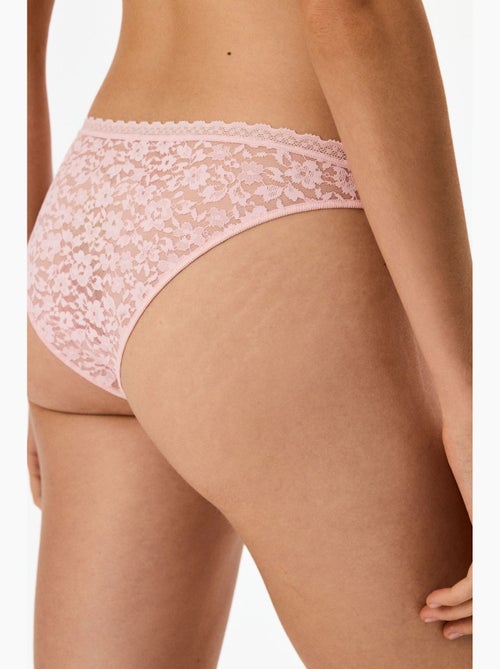 Easy slip brésilien fleuri à découpe en v penti - Kiabi Easy slip brésilien fleuri à découpe en v penti - Kiabi