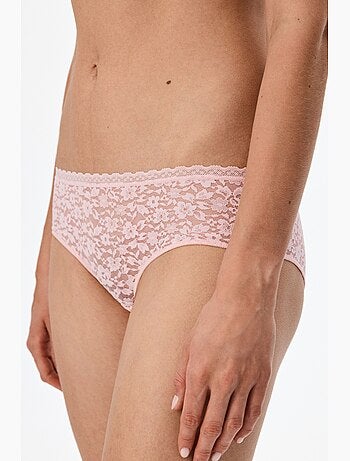 Easy slip hipster en dentelle à fleurs penti