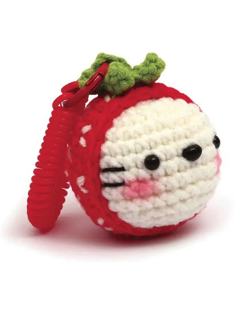 Easygurumi - fraise porte cles Rose - Kiabi