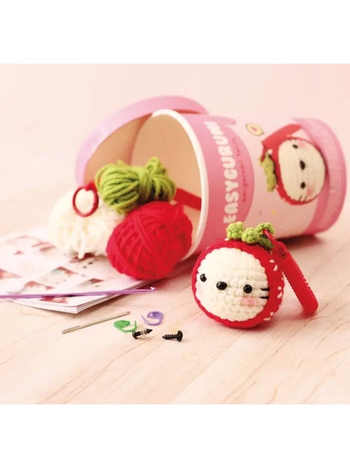 Easygurumi - fraise porte cles - Kiabi
