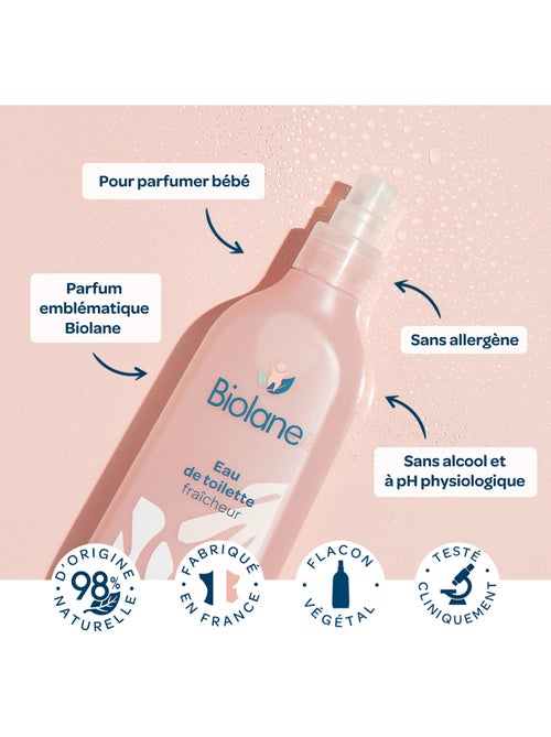 Eau de toilette fraîcheur 200ml biolane - Kiabi Eau de toilette fraîcheur 200ml biolane - Kiabi