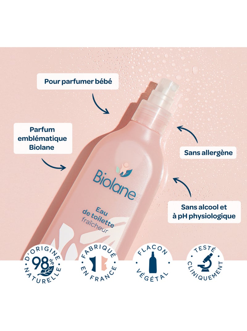 Eau de toilette fraîcheur 200ml biolane Multicolore - Kiabi