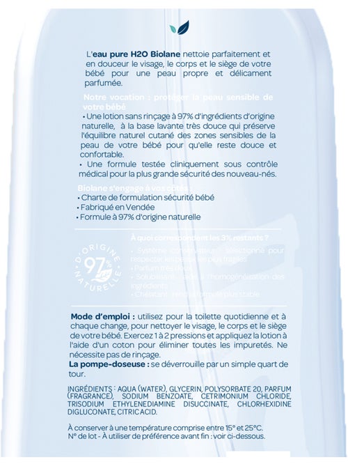 Eau pure h20 350ml biolane - Kiabi Eau pure h20 350ml biolane - Kiabi