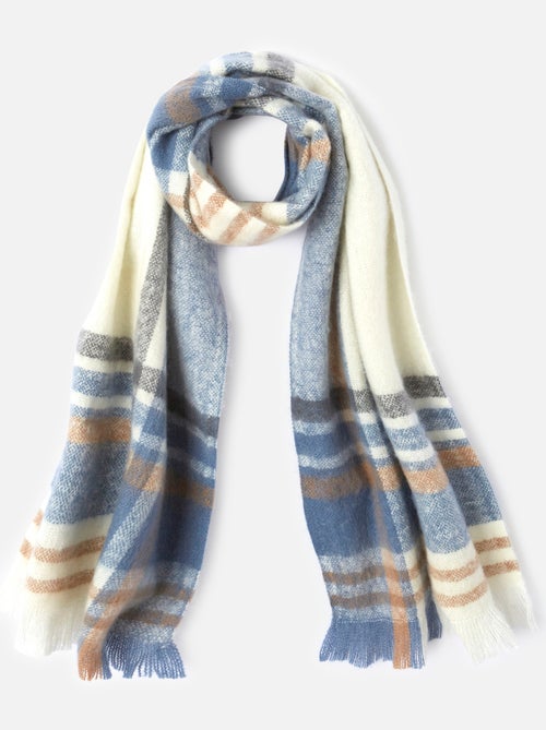 Echarpe à carreaux - Damart - Kiabi